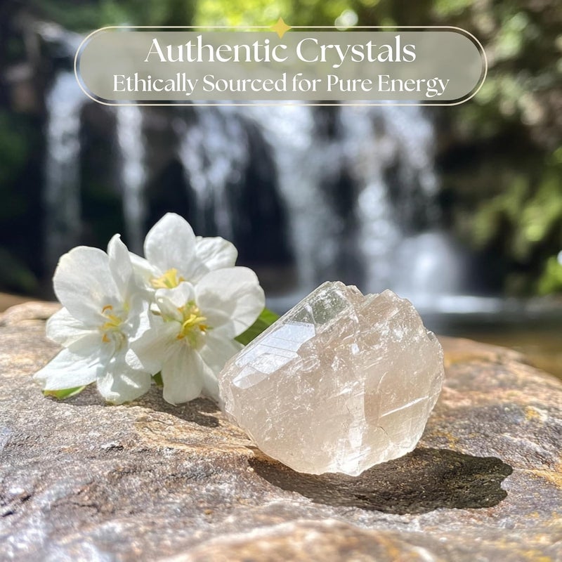Anima Clear Quartz Crystal – Large 1.6–2" Natural Raw Clear Quartz Stone for Clarity, Energy & Amplification – Ethically Sourced, Presented in Elegant Gift Box - Image 2